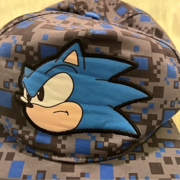 Sonic the Hedgehog Kids Hat Gray Blue - Picture 2 of 8